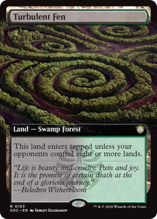 Turbulent Fen (Extended Art) - Commander: Secrets of Strixhaven (SOC)