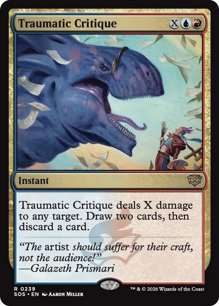 Traumatic Critique - Secrets of Strixhaven (SOS)  - FOIL
