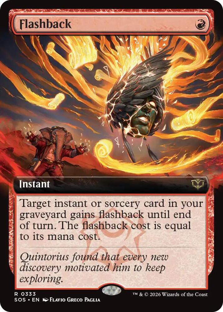 Flashback (Extended Art) - Secrets of Strixhaven (SOS) - FOIL