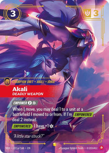 Akali, Deadly Weapon (Alternate Art) - Vendetta card image