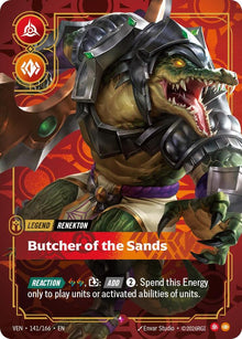 Renekton - Butcher of the Sands - Vendetta Riftbound card