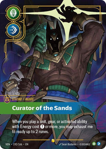 Nasus - Curator of the Sands (Overnumbered) - Vendetta Riftbound card