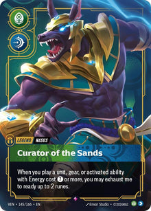 Nasus - Curator of the Sands - Vendetta Riftbound card