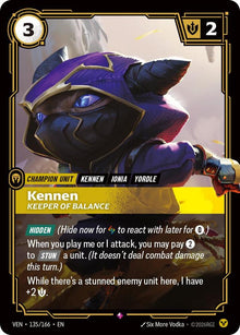 Kennen, Keeper of Balance - Vendetta Riftbound card