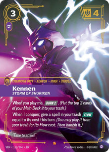 Kennen, Storm of Shuriken - Vendetta Riftbound card