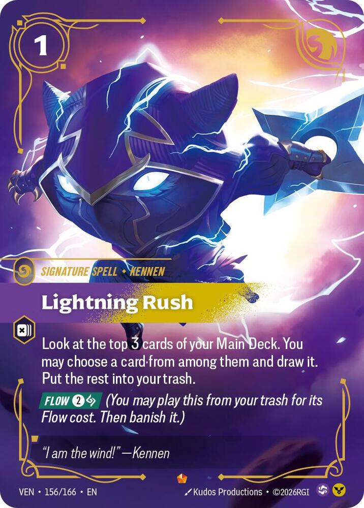 Lightning Rush - Vendetta Riftbound card