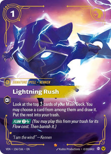 Lightning Rush - Vendetta Riftbound card