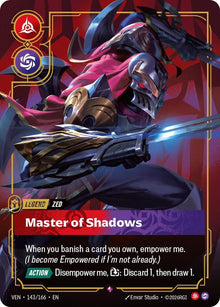 Zed - Master of Shadows - Vendetta Riftbound card