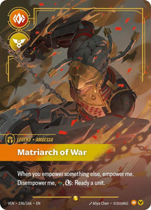 Ambessa - Matriarch of War (Overnumbered) - Vendetta Riftbound card