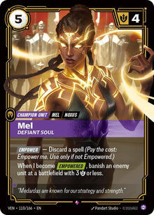 Mel, Defiant Soul - Vendetta Riftbound card