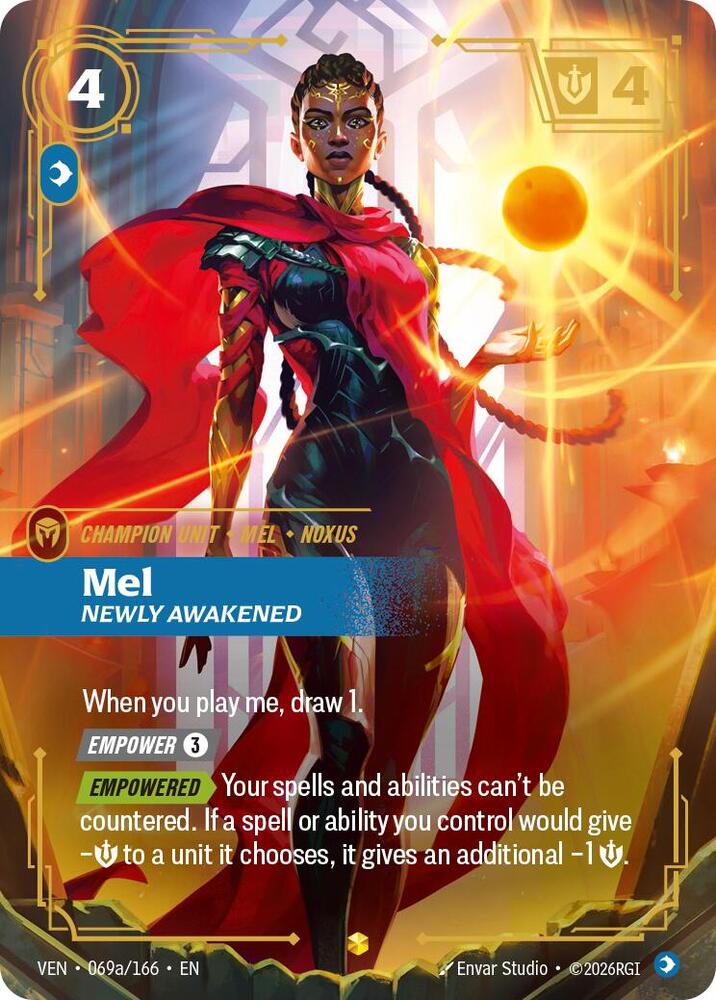 Mel, Newly Awakened (Alternate Art) - Vendetta Riftbound card