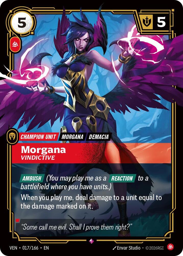 Morgana, Vindictive - Vendetta Riftbound card