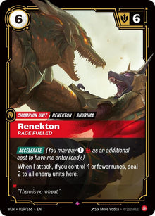 Renekton, Rage Fueled - Vendetta Riftbound card