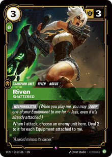 Riven, Shattered - Vendetta Riftbound card