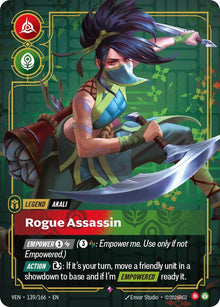 Akali - Rogue Assassin - Vendetta Riftbound card