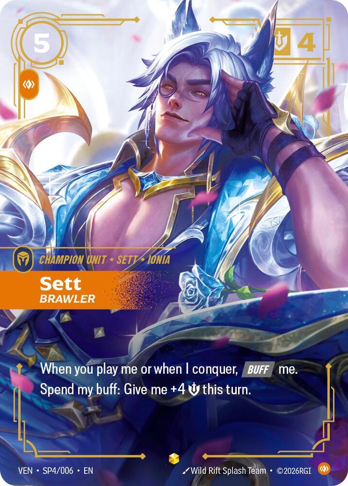Sett, Brawler SP4/006 - Vendetta Riftbound card