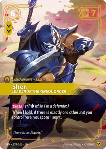 Shen, Leader of the Kinkou Order - Vendetta Riftbound card