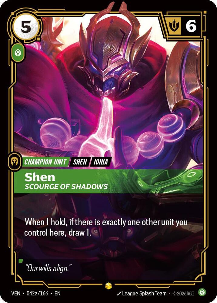 Shen, Scourge of Shadows Alternate Art - Vendetta