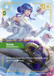 Sona, Harmonious - Vendetta Riftbound card