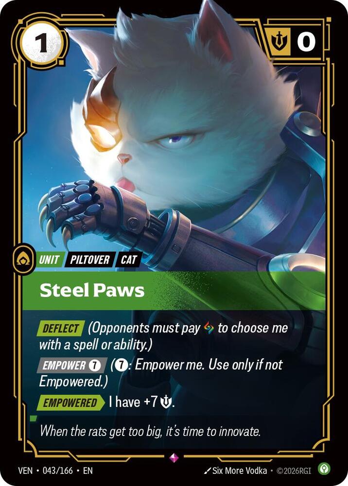 Steel Paws - Vendetta Riftbound card