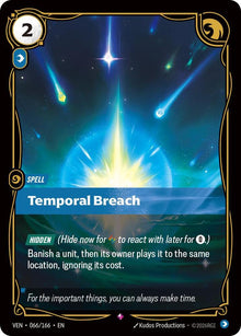 Temporal Breach - Vendetta Riftbound card