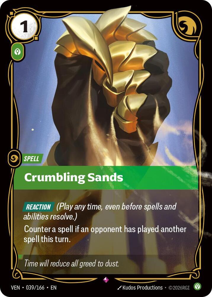 Crumbling Sands - Vendetta Riftbound card