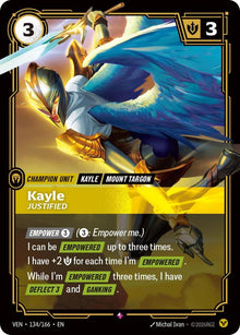 Kayle, Justified - Vendetta Riftbound card