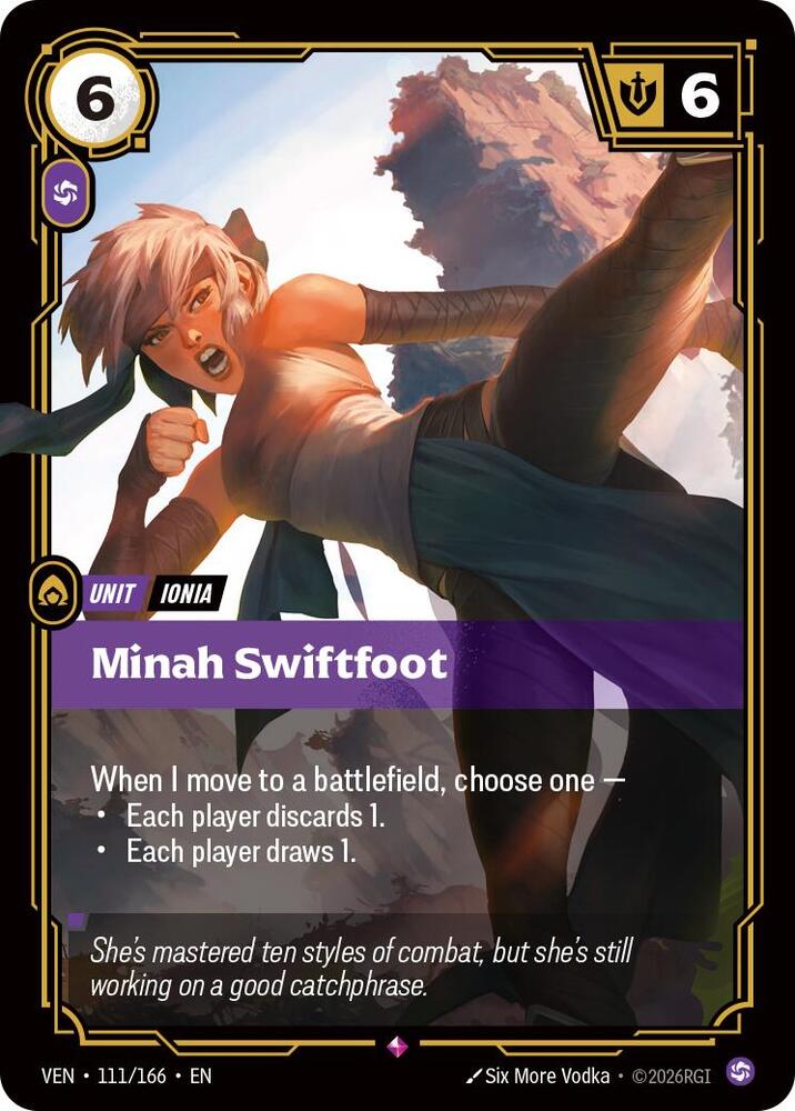 Minah Swiftfoot - Vendetta Riftbound card
