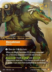 Renekton, Brute - Vendetta Riftbound card