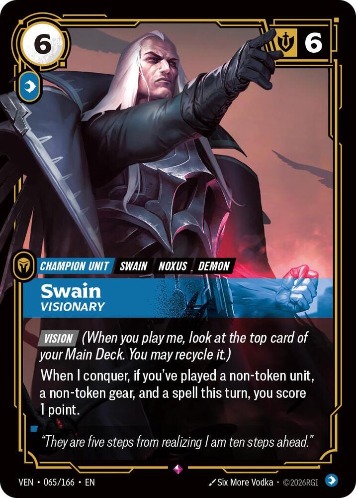 Swain, Visionary - Vendetta Riftbound card