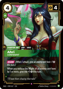 Ahri, Confident - 038/167 - Radiance (RAD)