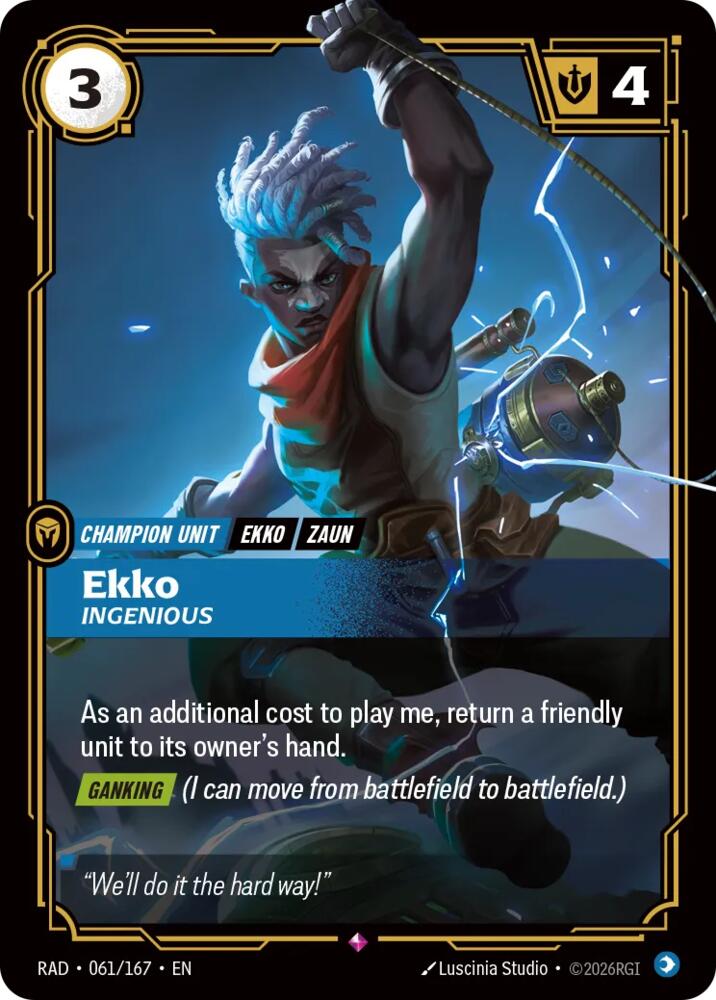 Ekko, Ingenious - 061/167 - Radiance (RAD)