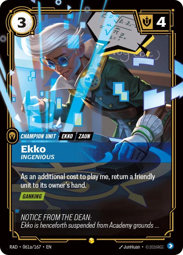 Ekko, Ingenious (Alternate Art) - 061a/167 - Radiance (RAD)