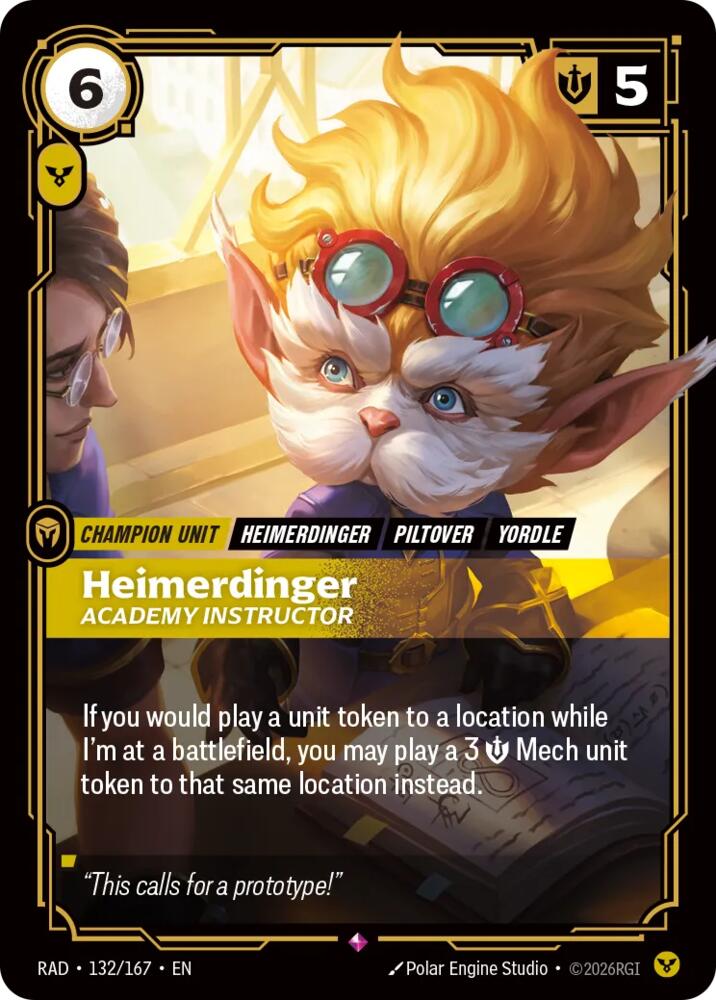 Heimerdinger, Academy Instructor - 132/167 - Radiance (RAD)
