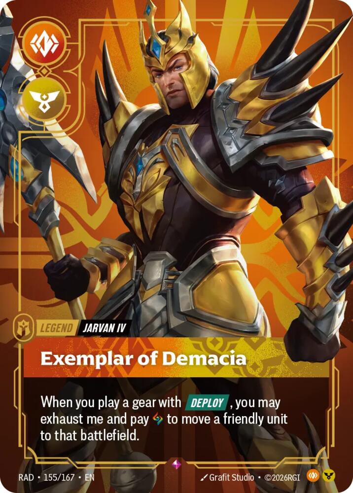 Jarvan IV, Exemplar of Demacia - 155/167 - Radiance (RAD)