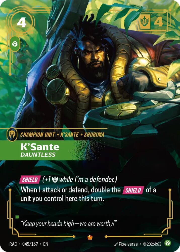 K'Sante, Dauntless - 045/167 - Radiance (RAD)