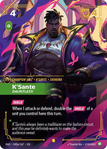 K'Sante, Dauntless (Alternate Art) - 045a/167 - Radiance (RAD)