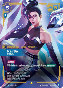 Kai'Sa, Rebel (K/DA Special Art Card) - SP4/005 - Radiance (RAD)