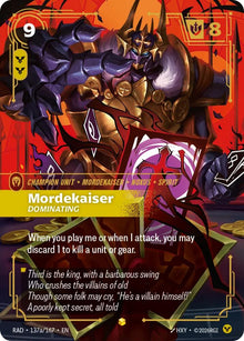 Mordekaiser, Dominating (Alternate Art) - 137a/167 - Radiance (RAD)