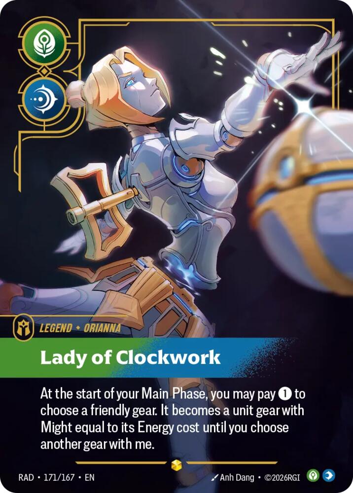 Orianna, Lady of Clockwork (Overnumbered) - 171/167 - Radiance (RAD)