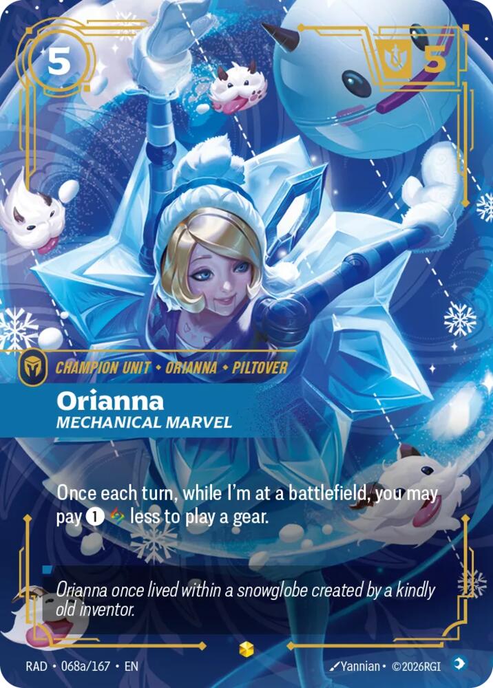Orianna, Mechanical Marvel (Alternate Art) - 068a/167 - Radiance (RAD)