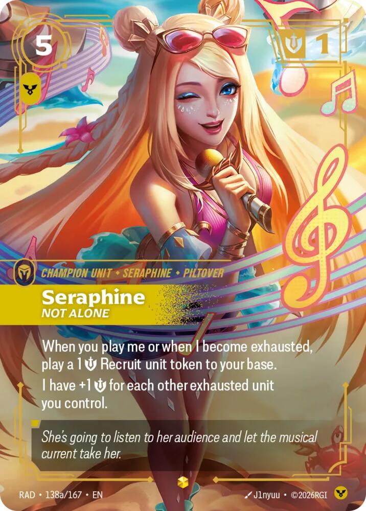 Seraphine, Not Alone (Alternate Art) - 138a/167 - Radiance (RAD)