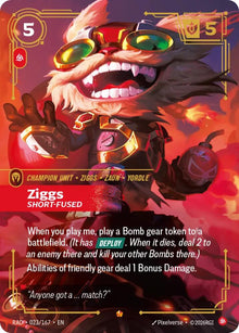 Ziggs, Short-Fused - 023/167 - Radiance (RAD)