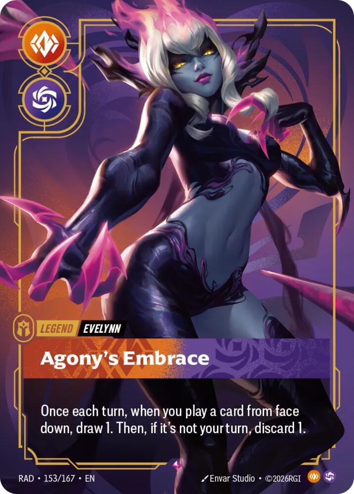 Evelynn, Agony's Embrace - 153/167 - Radiance (RAD)