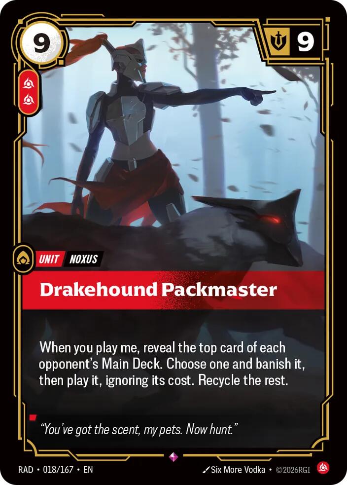 Drakehound Packmaster - 018/167 - Radiance (RAD)