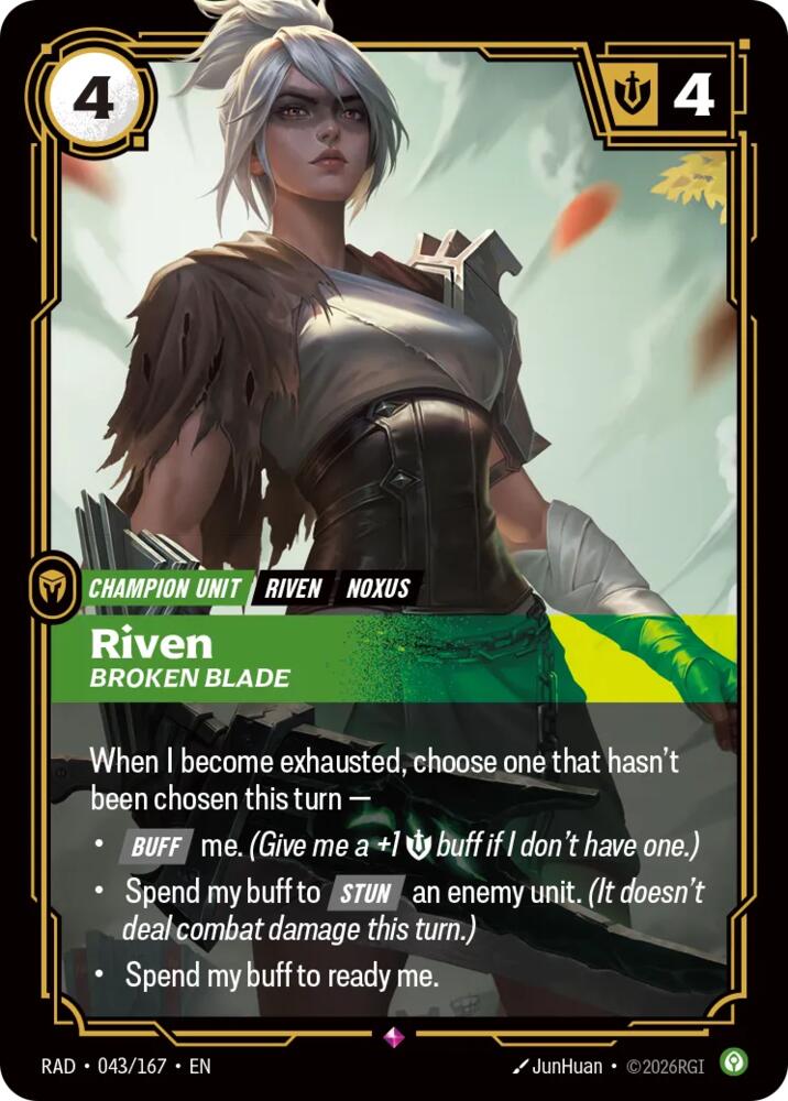 Riven, Broken Blade - 043/167 - Radiance (RAD)