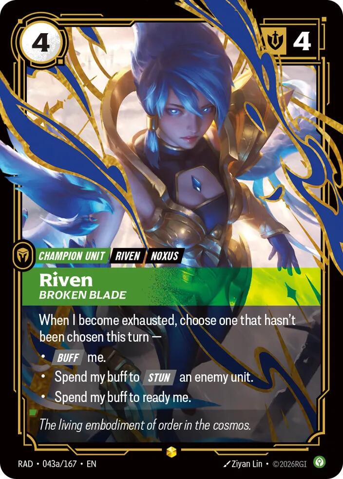 Riven, Broken Blade (Alternate Art) - 043a/167 - Radiance (RAD)