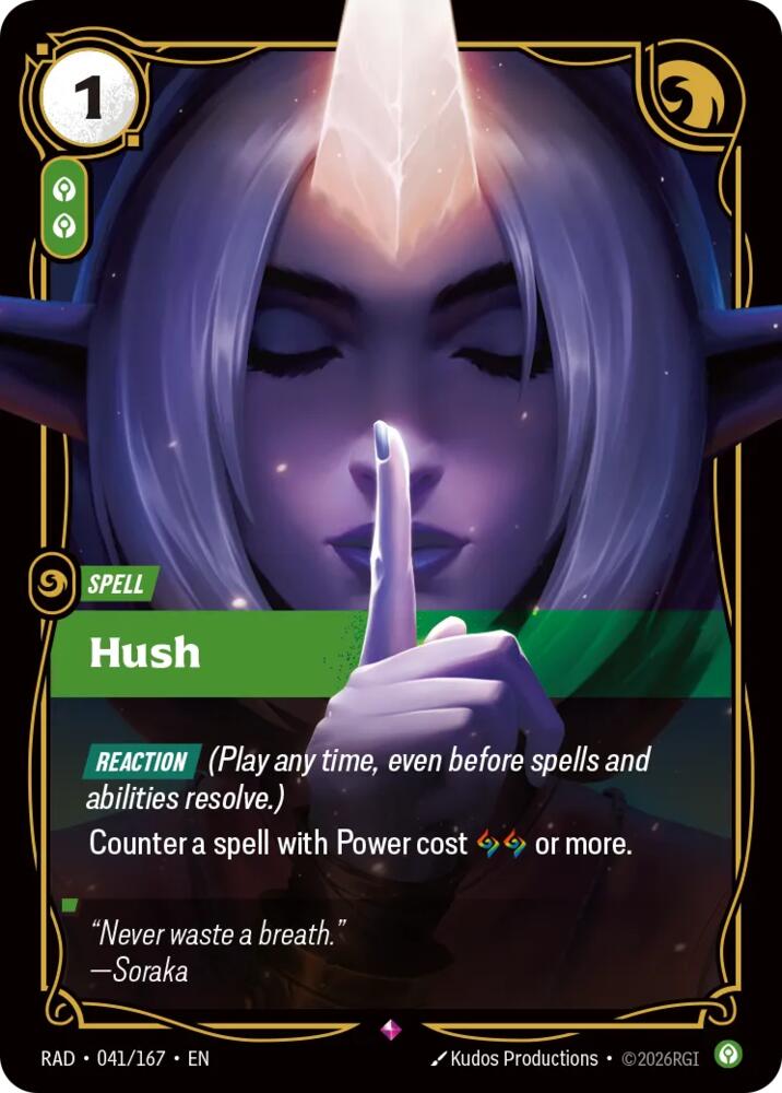Hush - 041/167 - Radiance (RAD)