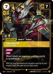 Jarvan IV, Royal Heir (Alternate Art) - 133a/167 - Radiance (RAD)