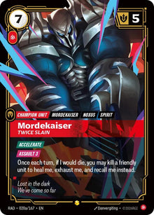 Mordekaiser, Twice Slain (Alternate Art) - 020a/167 - Radiance (RAD)